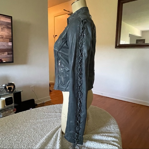 Danier Genuine Leather Biker Jacket - Picture 6 of 11